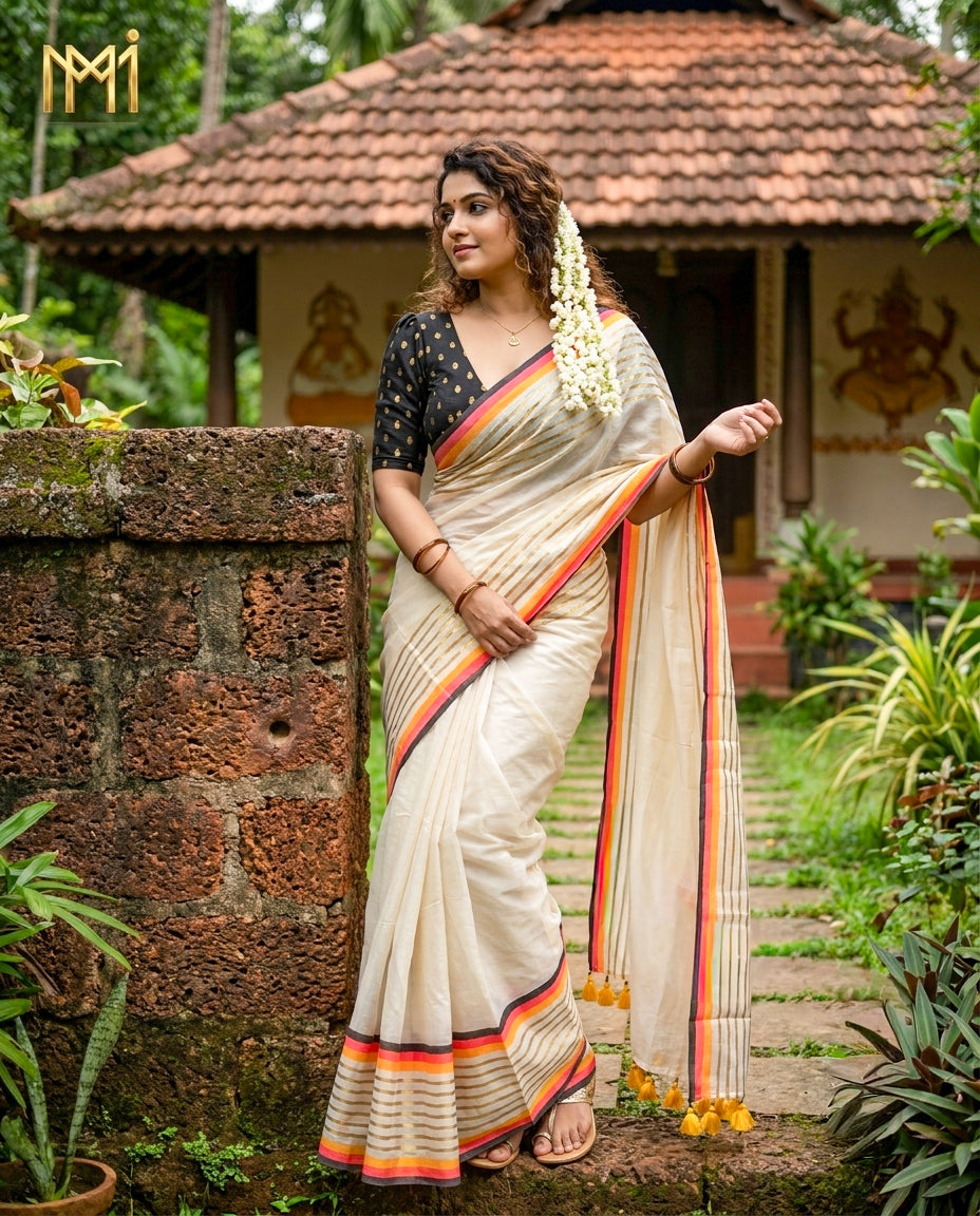 ONAM MUL COTTON SAREE